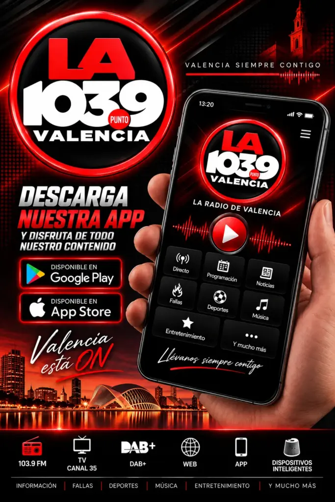 Descarga la app de LA1039 Valencia